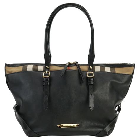 burberry salisbury black leather tote|Burberry Limited.